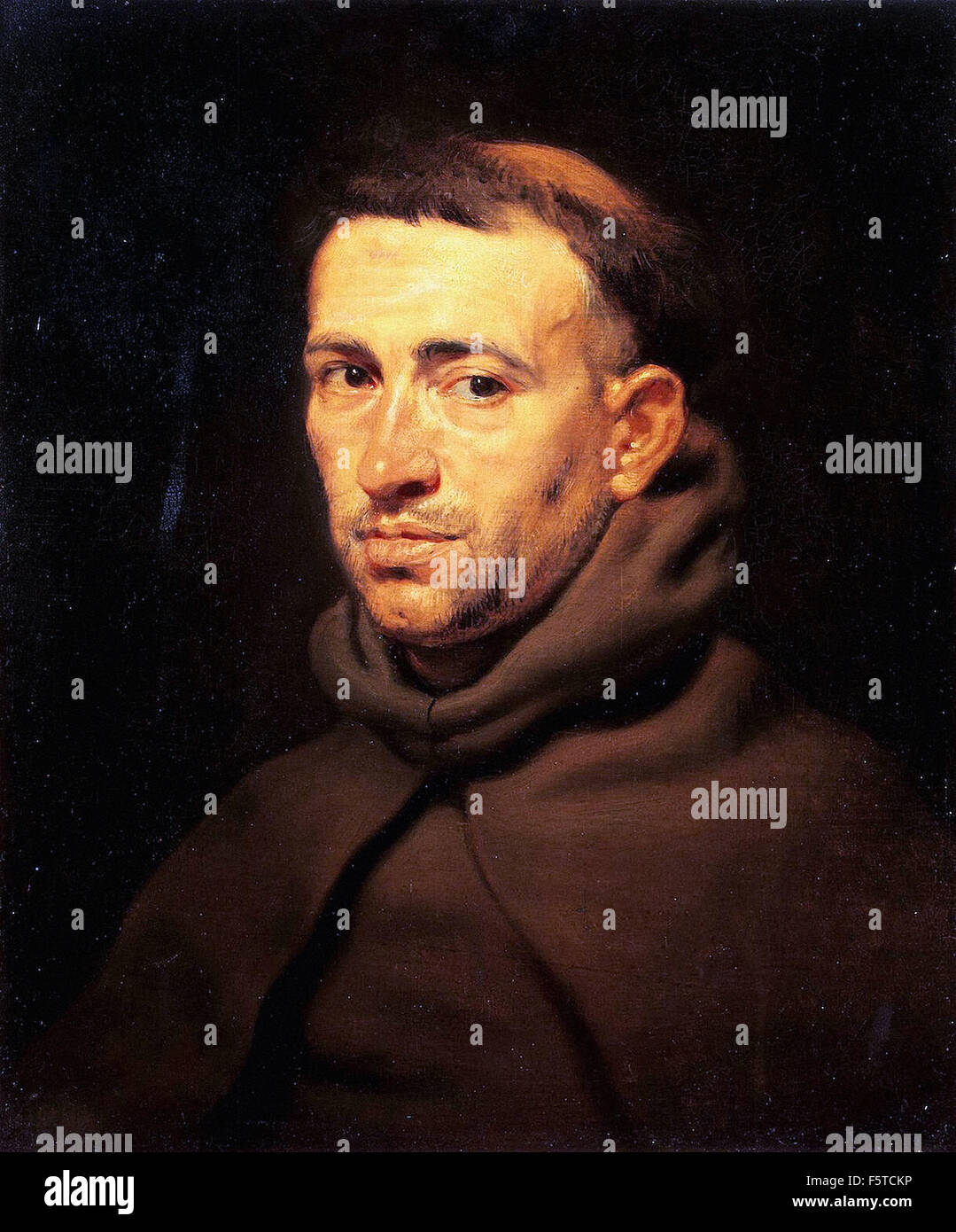Peter Paul Rubens - Tête de Moine franciscain Banque D'Images