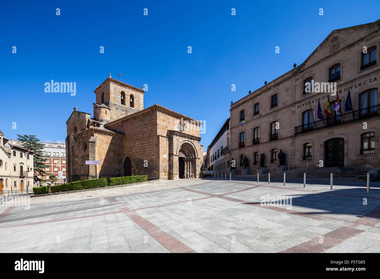 L'église San Juan de Rabanera, Soria, Espagne Banque D'Images