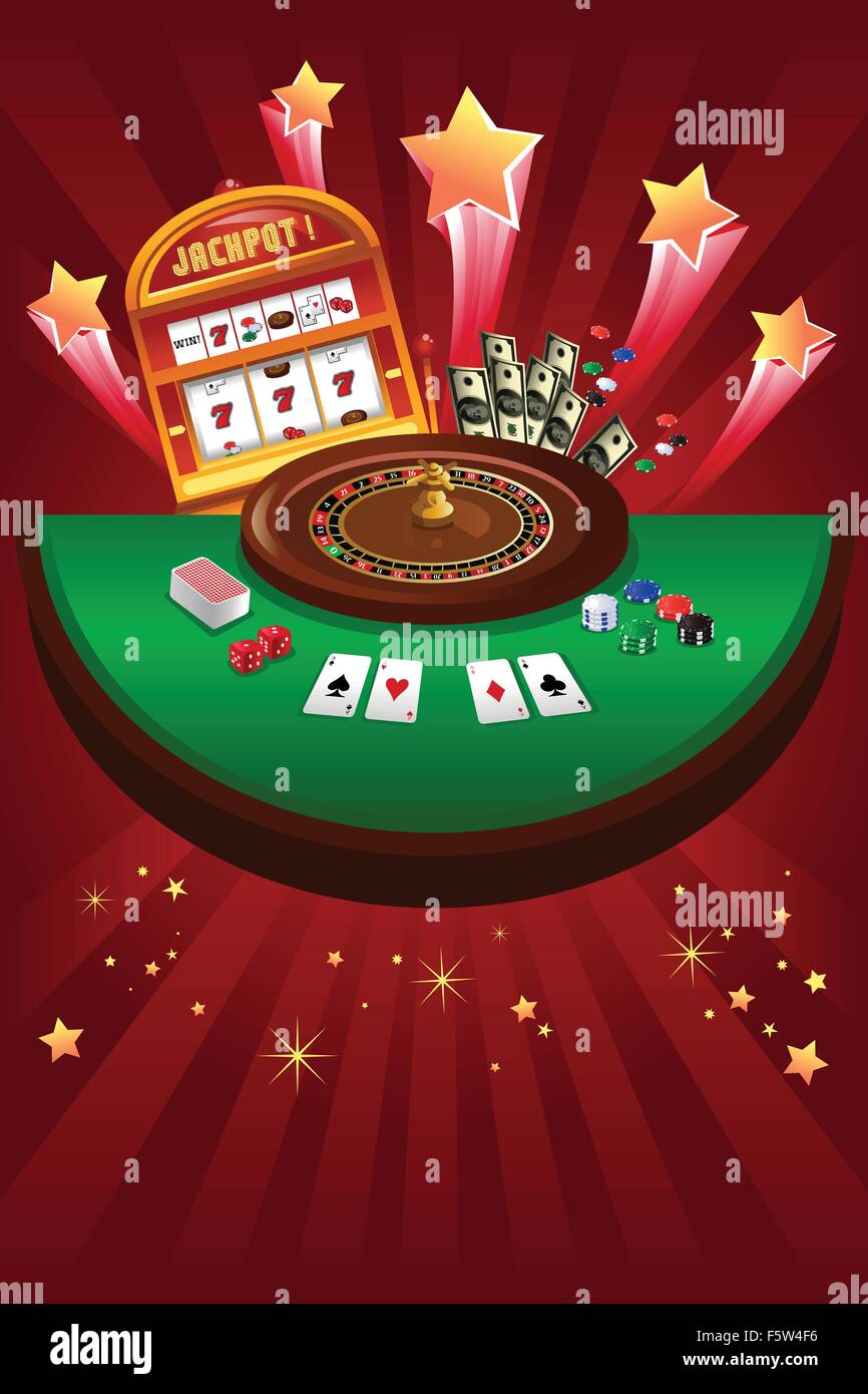 Un vecteur illustration de la conception de jeu de casino Illustration de Vecteur
