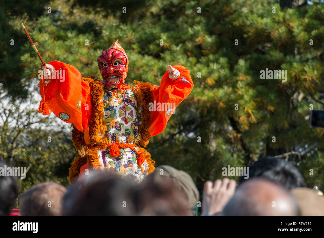 Tourné au cours d'une visite au palais impérial de Kyoto Banque D'Images