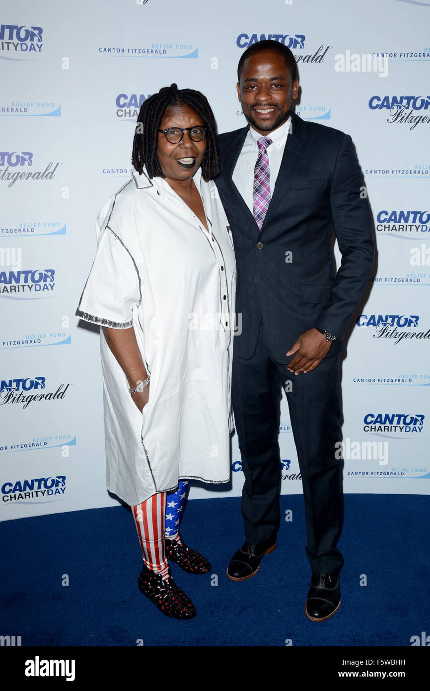 2015 journée caritative Cantor Fitzgerald - Arrivées avec : Whoopi Goldberg, Dule Hill où : New York City, New York, United States Quand : 11 Oct 2015 Banque D'Images