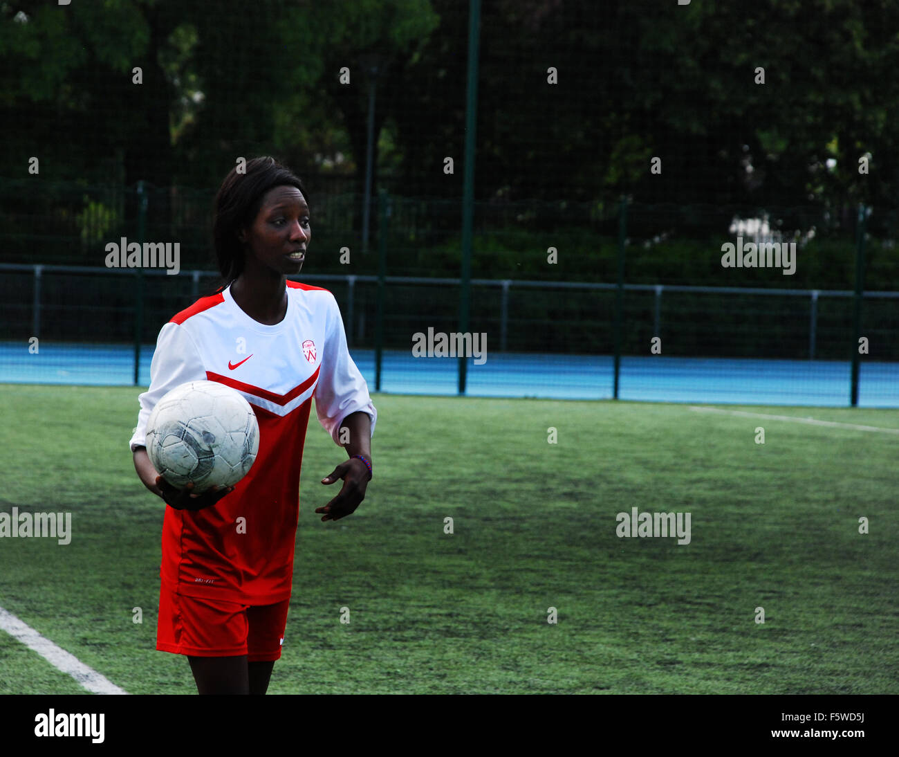 Match de football femmes Banque D'Images