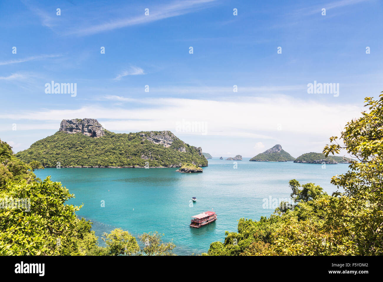 Parc national maritime d'Ang Thong est un archipel contenant 42 île superbe près de Ko Samui, Ko Tao et Ko Phan-Ngan dans le gul Banque D'Images