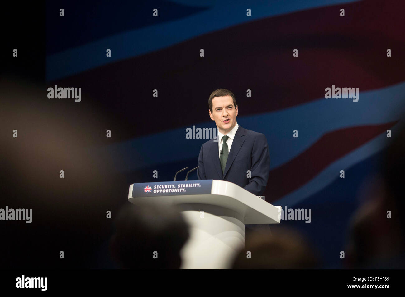 Congrès du Parti conservateur en 2015. George Osborne Banque D'Images