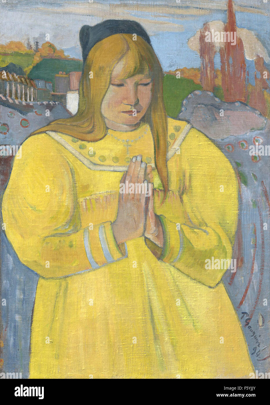 Paul Gauguin - Jeune fille chrétienne Banque D'Images