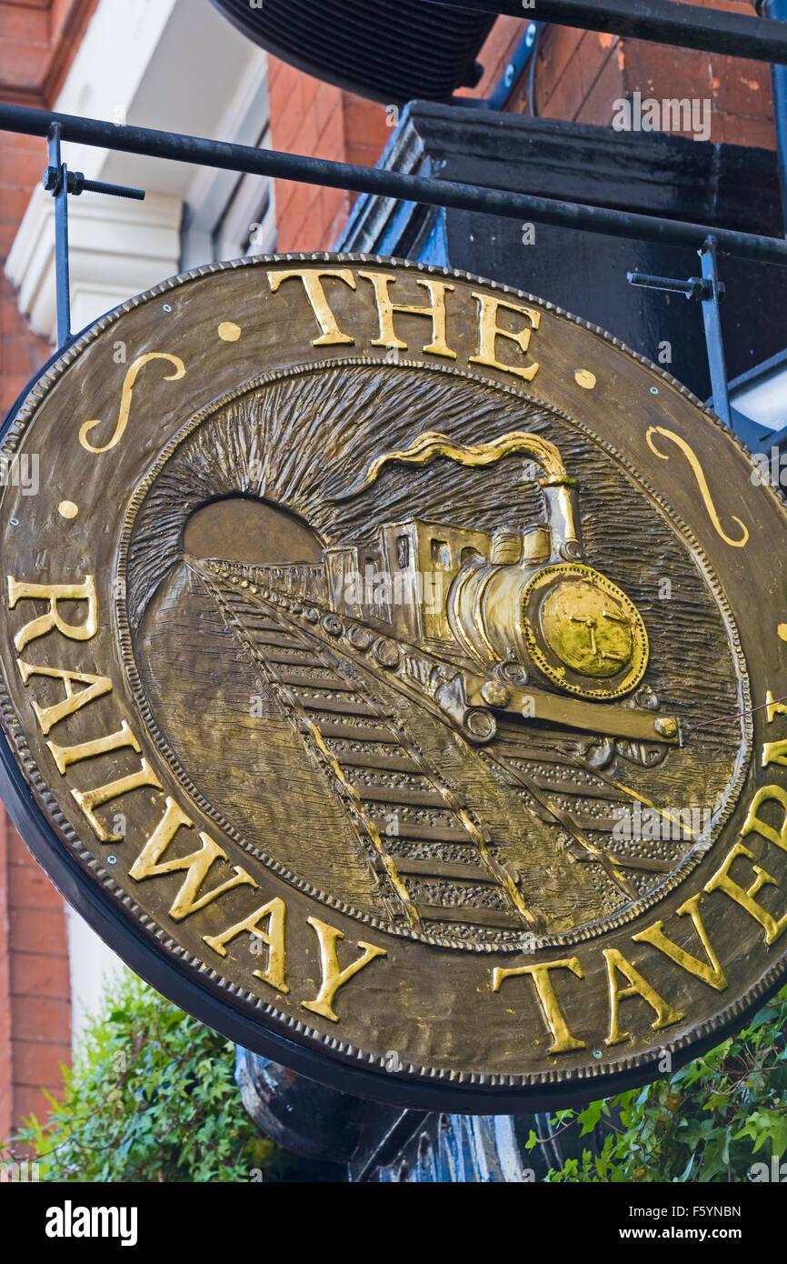Richmond upon Thames Le signe de la Taverne de fer Banque D'Images