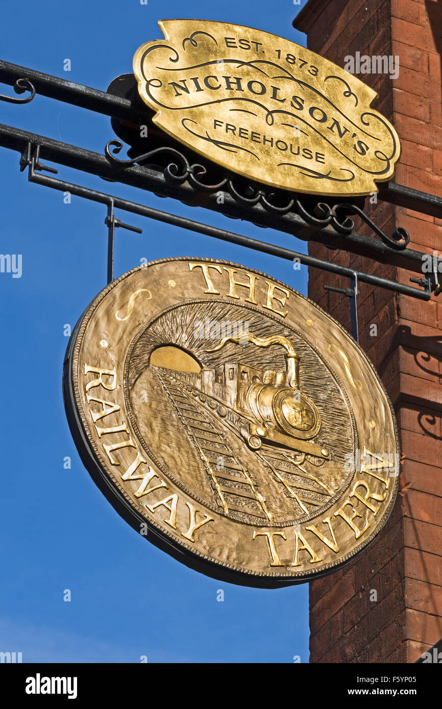 Richmond upon Thames Le signe de la Taverne de fer Banque D'Images