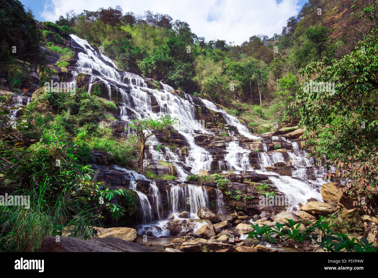 Mae Ya Cascade, Chiang Mai, Thaïlande Banque D'Images