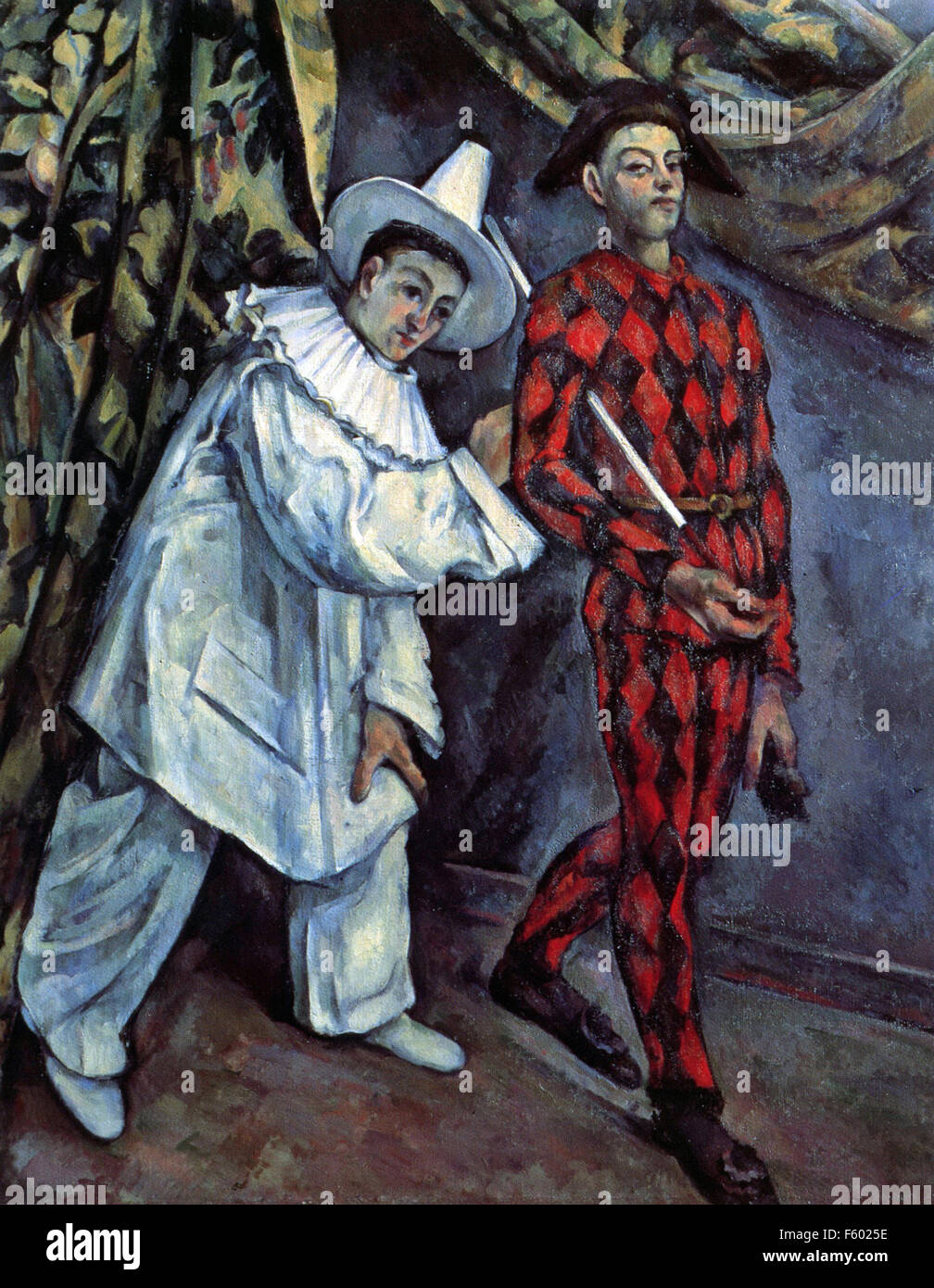 Paul Cézanne - Pierrot et Arlequin (Mardi Gras) Banque D'Images