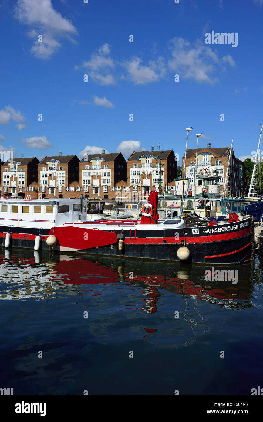 Groenland Dock, Rotherhithe, Londres SE16, Royaume-Uni Banque D'Images