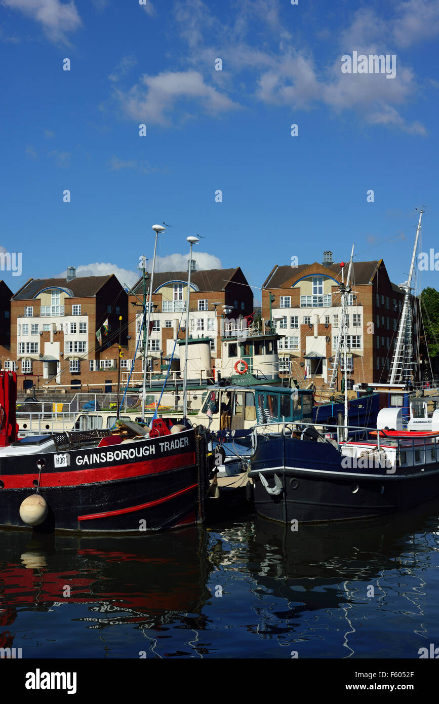 Groenland Dock, Rotherhithe, Londres SE16, Royaume-Uni Banque D'Images