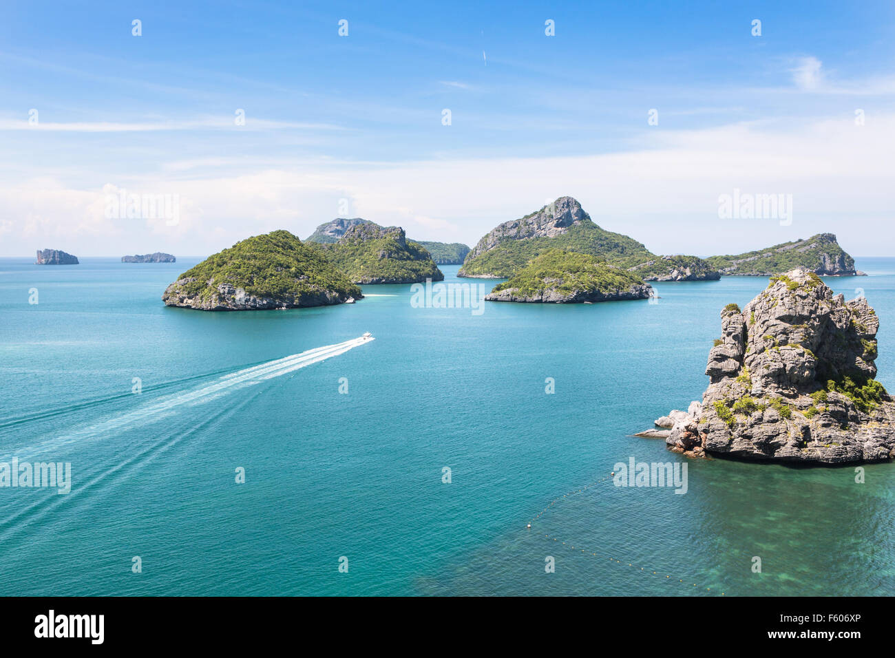 Parc national maritime d'Ang Thong est un archipel contenant 42 île superbe près de Ko Samui, Ko Tao et Ko Phan-Ngan dans le gul Banque D'Images