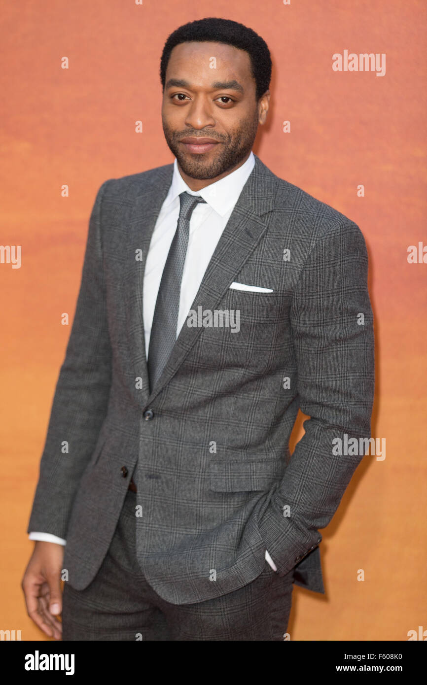 La première européenne de "Le Martien" tenue à l'Odeon Leicester Square - Arrivées en vedette : Chiwetel Ejiofor Où : London, Royaume-Uni Quand : 24 Oct 2015 Banque D'Images