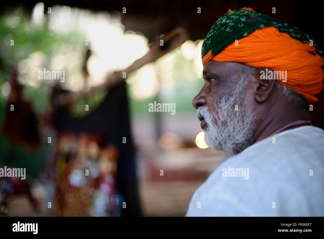 Artiste marionnette du Rajasthan Banque D'Images