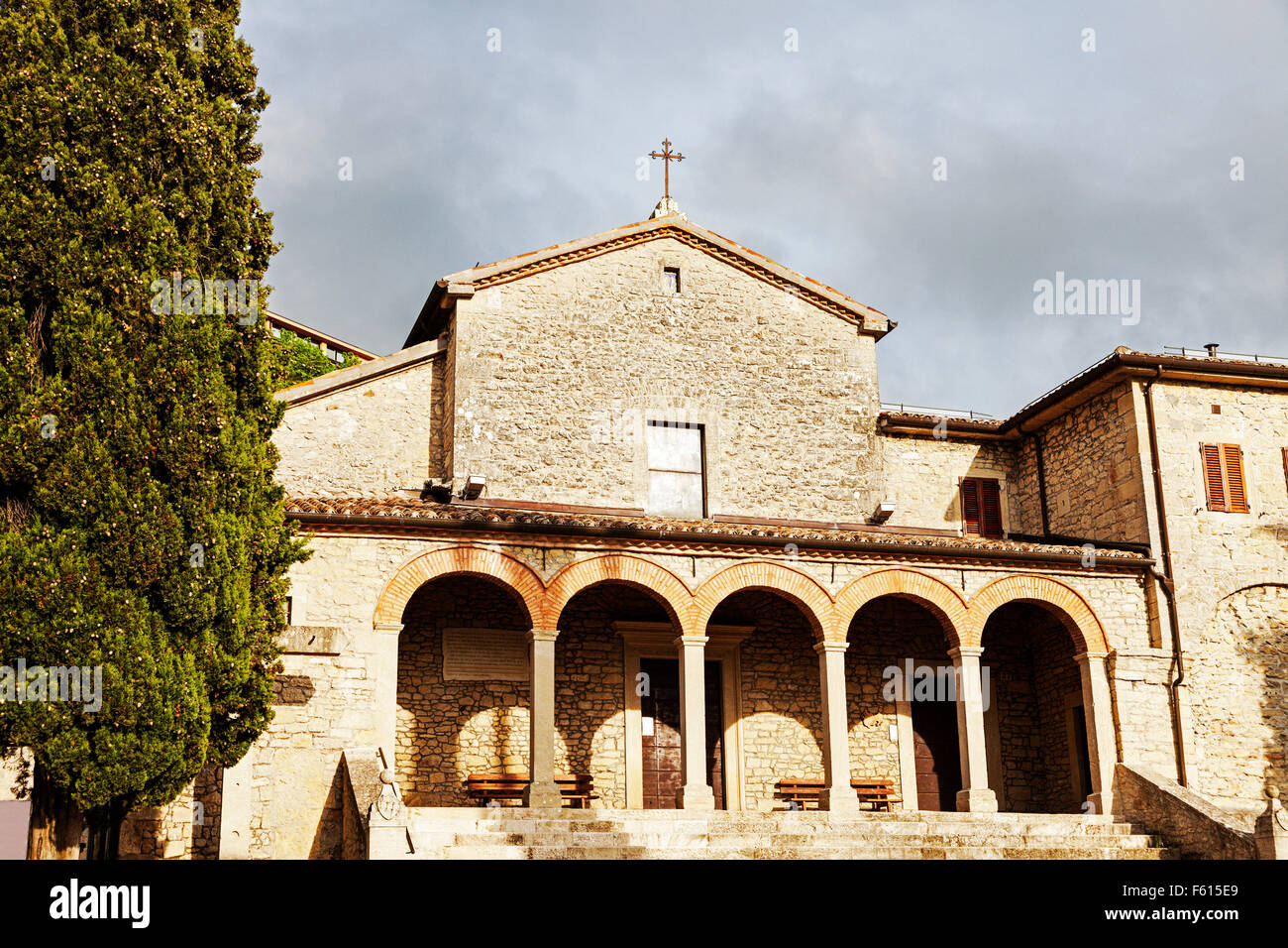 Église San Quirino à San Marino Banque D'Images