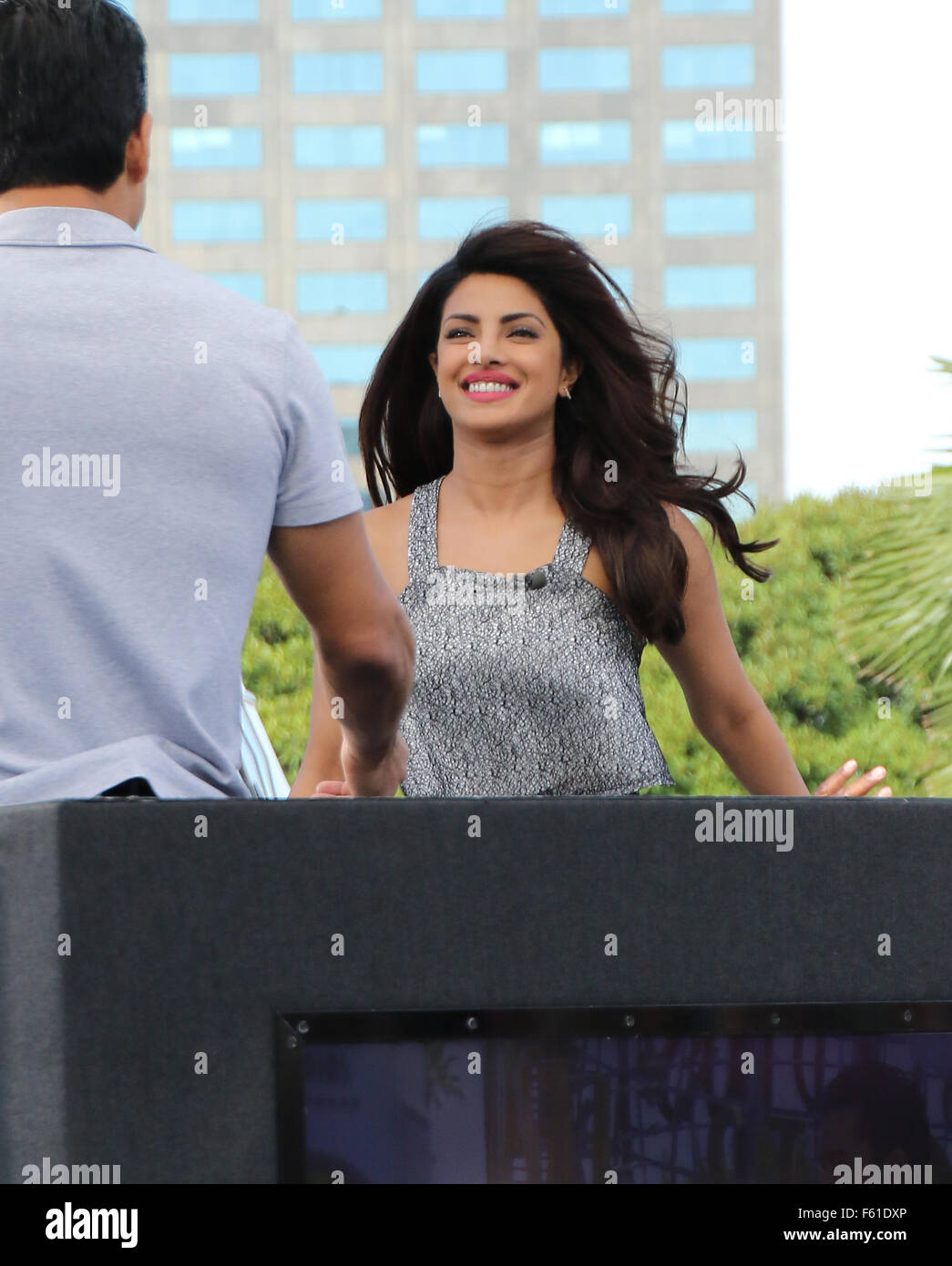 L'actrice indienne Priyanka Chopra à Universal Studios Hollywood pour une comparution sur comprend : Priyanka Chopra Où : Universal City, California, United States Quand : 28 Oct 2015 Banque D'Images