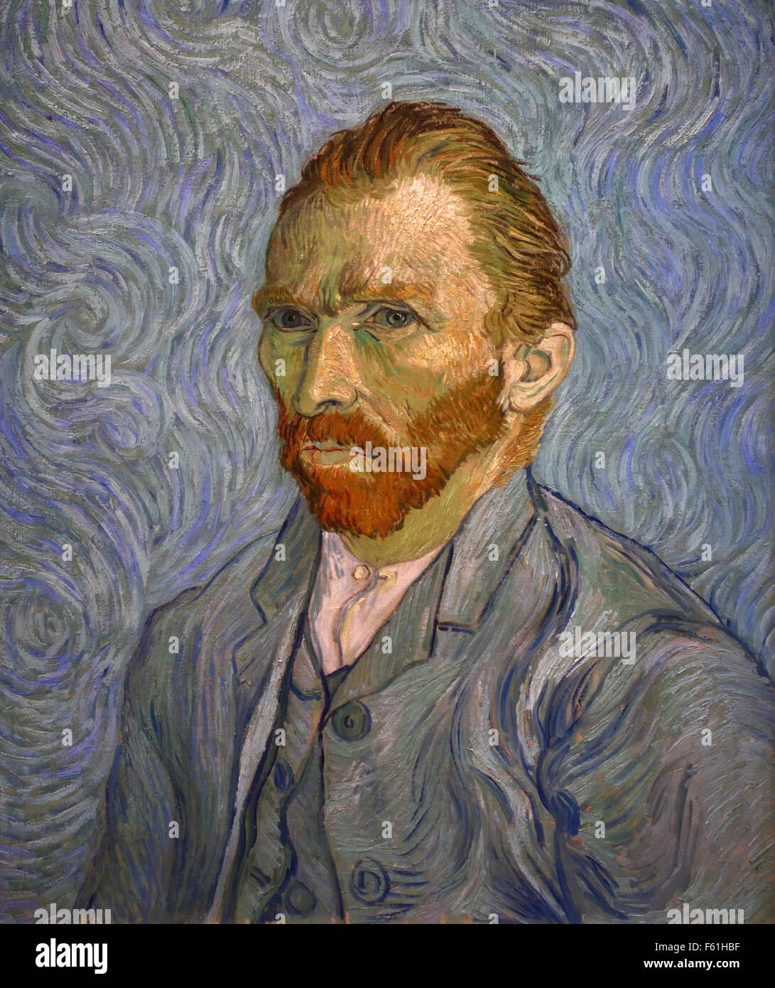 Vincent van Gogh 1853-1890 Le Néerlandais Pays-Bas Self Portrait 1889 Banque D'Images