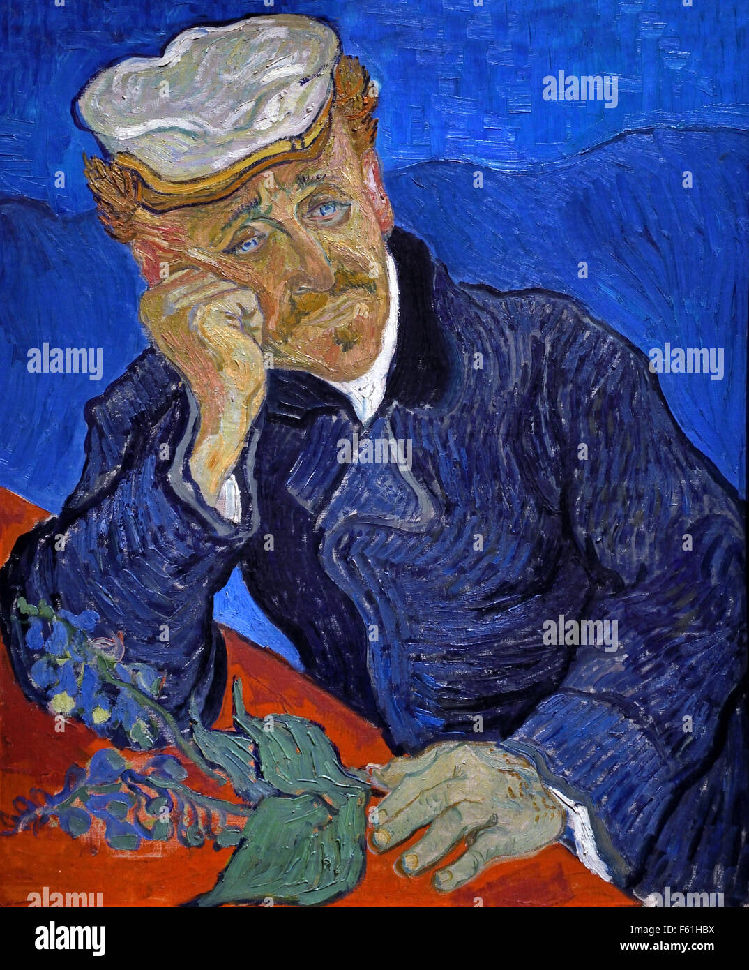 Portrait du Dr Gachet 1890 Vincent van Gogh 1853–1890 Vincent Willem van Gogh 30 mars 1853 – 29 juillet 1890, peintre post-impressionniste néerlandais Banque D'Images