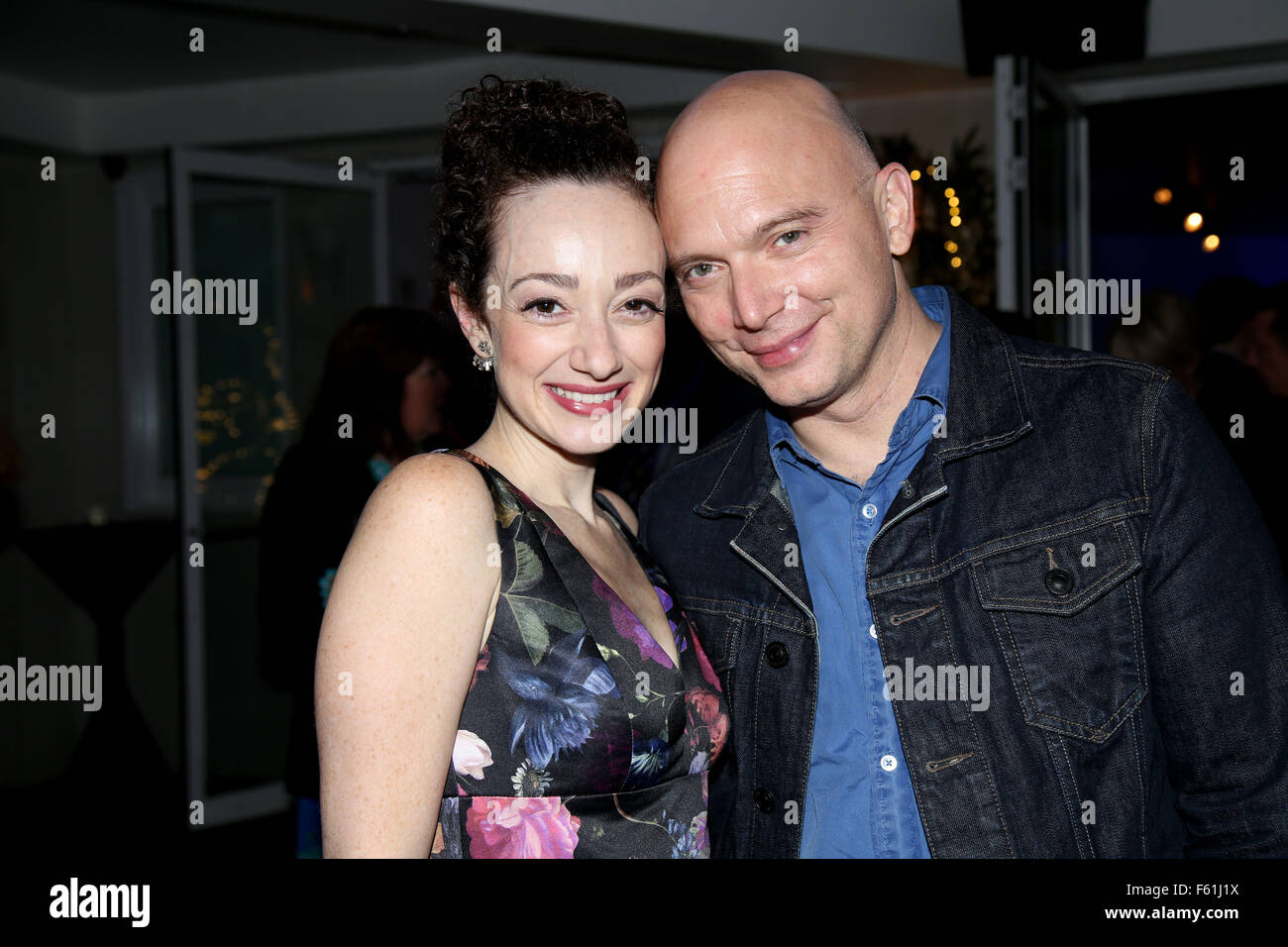 Party d'ouverture de Papa longues jambes tenue à la Copa - Arrivées. Avec : Megan McGinnis, Michael Cerveris Où : New York City, New York, United States Quand : 29 Oct 2015 Banque D'Images