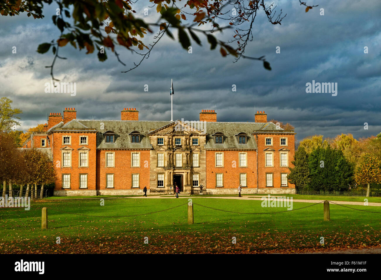 Dunham, Dunham Massey Hall Park, Altrincham, Trafford, Greater Manchester.(anciennement Cheshire). La fin du siège de l'Éternel de Stamford. Banque D'Images