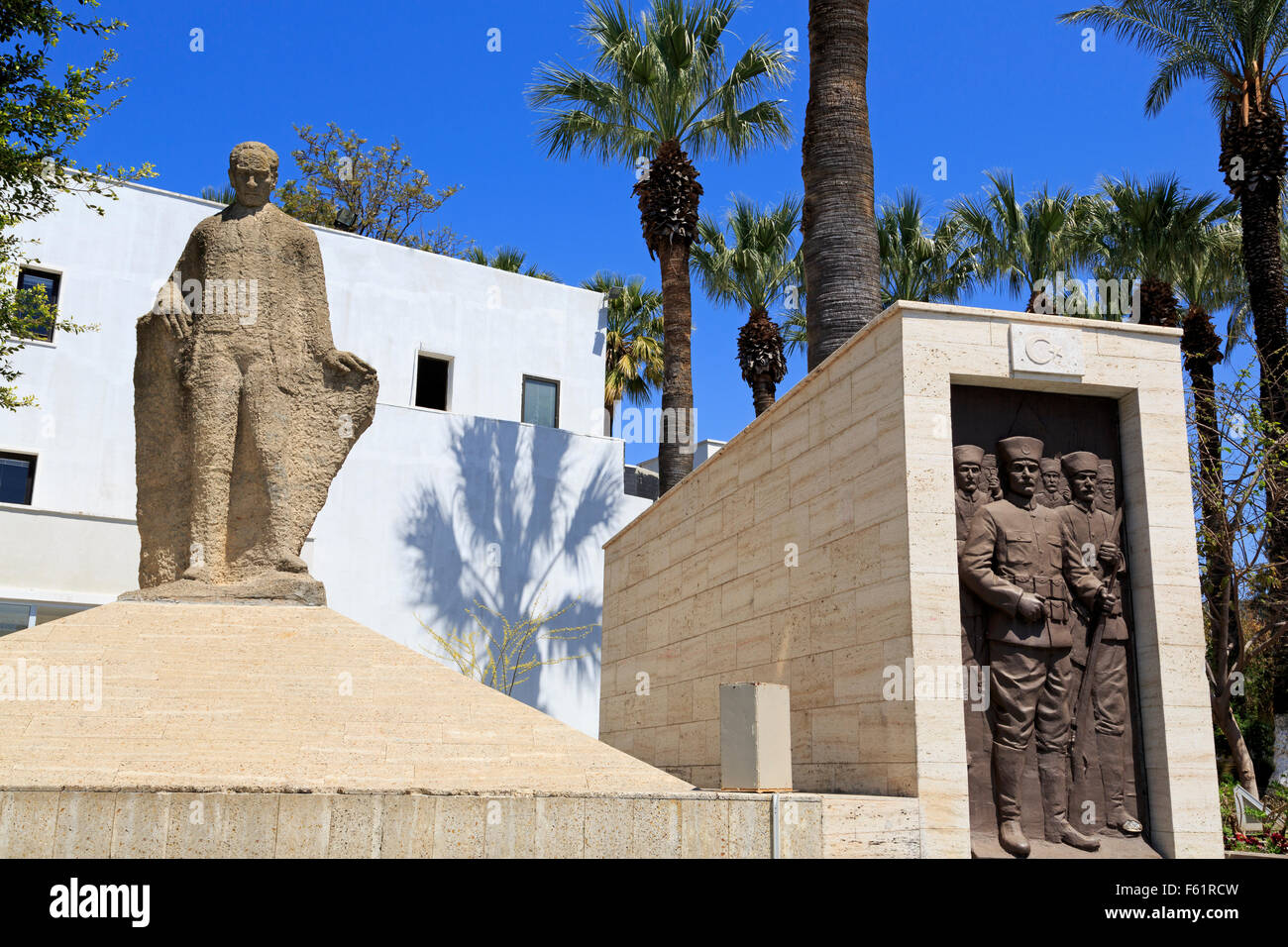 Monument de l'indépendance, Bodrum, Province de Mugla, Turquie Banque D'Images