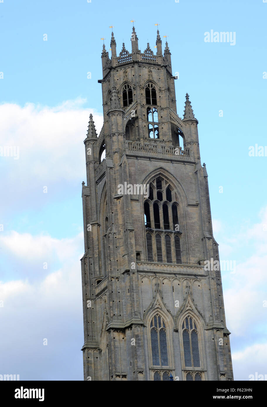 Le Boston Stump, la tour de St Botolph, Boston, Lincolnshire, Royaume-Uni Banque D'Images