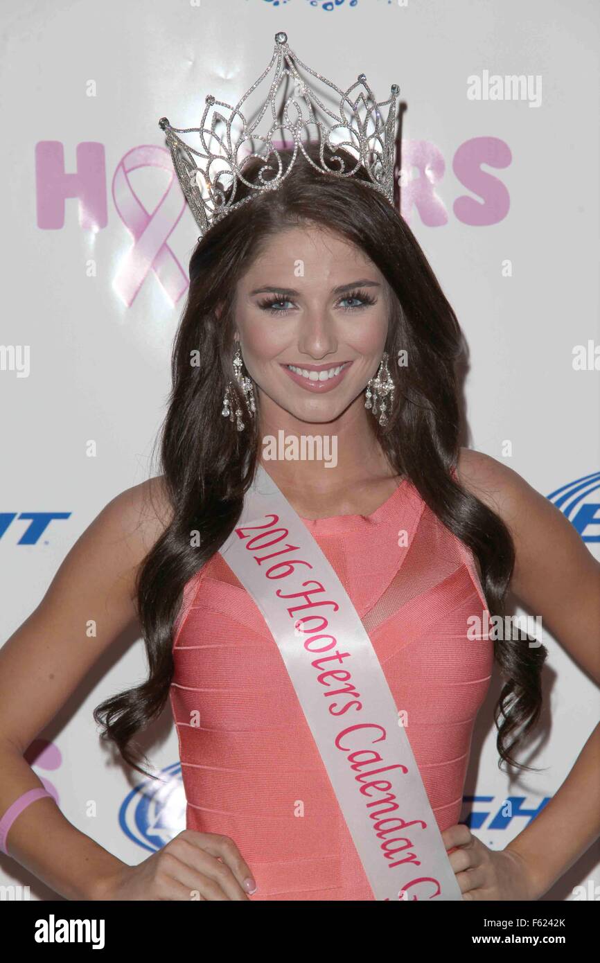 Calendrier Hooters 2016 révéler - Appuyez sur Preview comprend : Meagan Pastorchick Où : NYC, New York, United States Quand : 02 Oct 2015 Banque D'Images