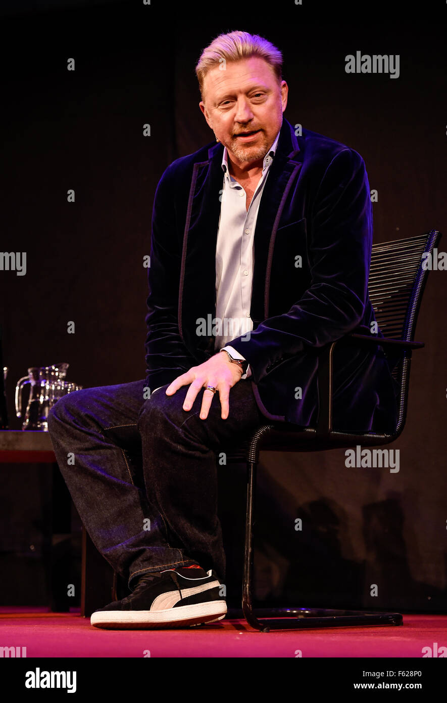 Cheltenham Literature Festival - Jour 2 avec : Boris Becker Où : Cheltenham, Royaume-Uni Quand : 03 Oct 2015 Banque D'Images