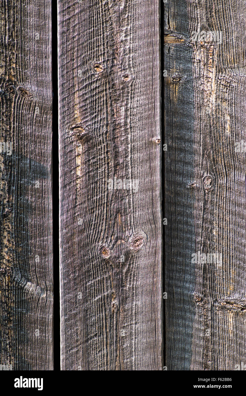 Close-up of historic Thomas Murphy barn siding ; Moulton Homestead (c 1910) ; Mormon Row Historic District ; Le Grand Teton Nat'l. Pk Banque D'Images