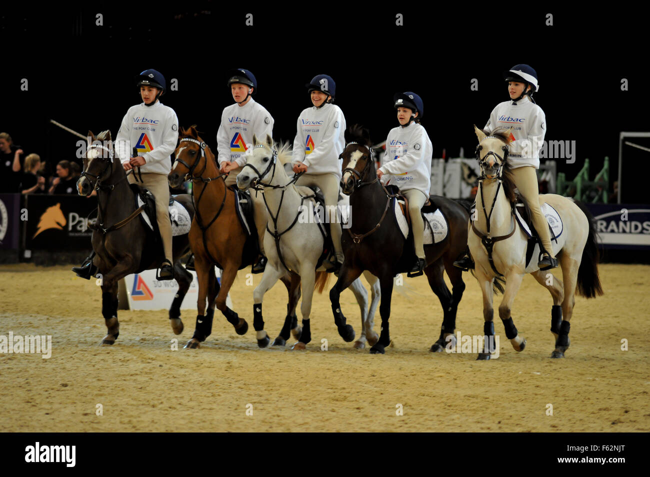 Horse Show de l'année 2015 au NEC de Birmingham comprend : Poney Club Canada Jeux, Monmouthshire Où : Birmingham, Royaume-Uni Quand : 07 Oct 2015 Banque D'Images