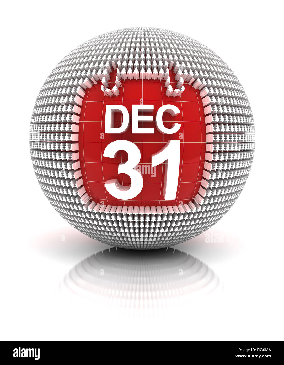 L'icône du nouvel an Banque D'Images