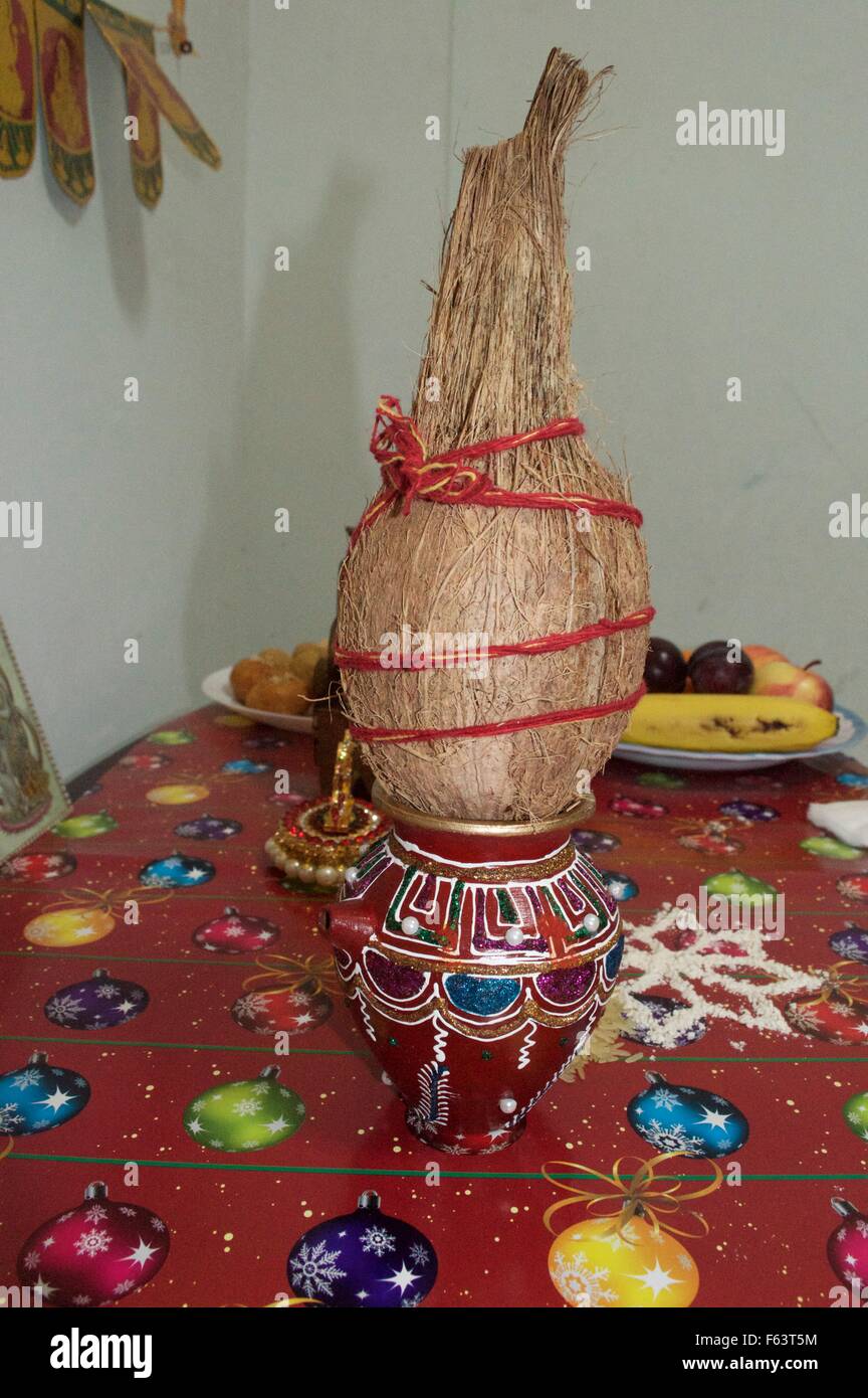 Diwai pooja et lakshmi culte en Inde Banque D'Images