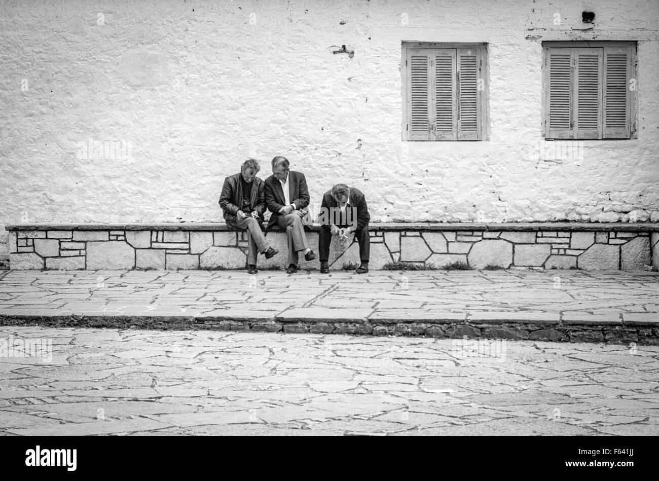 L'île de Ioannina / Νήσος Ιωαννίνων, Épire, Grèce du nord, prises en 1993. Banque D'Images