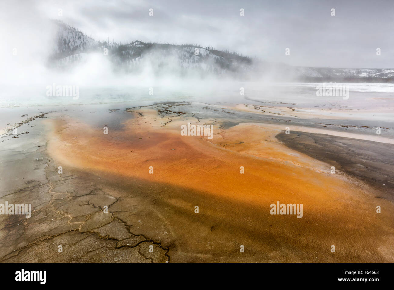 Grand Prismatic Spring Banque D'Images