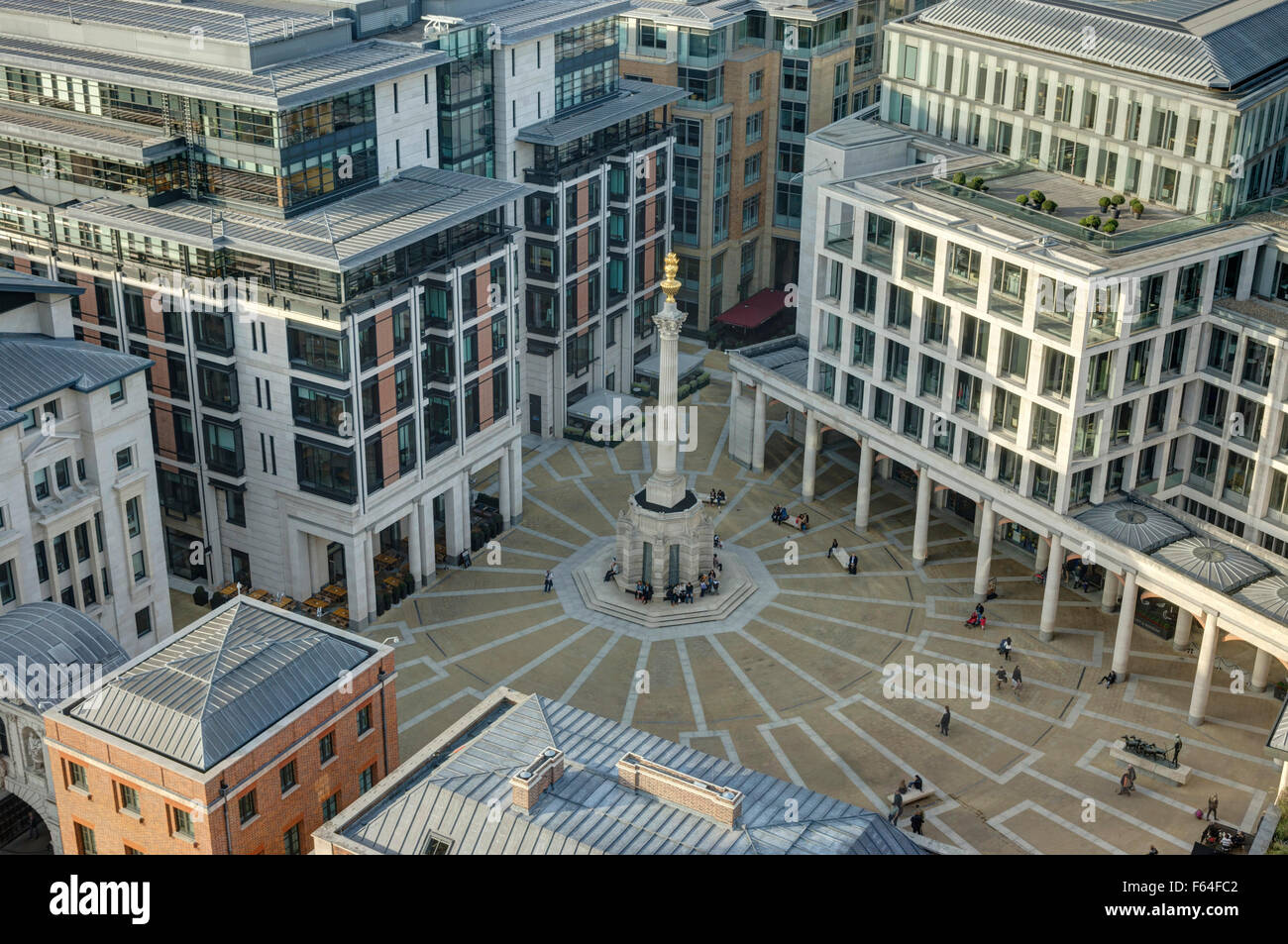 Paternoster square dans la ville de London London Stock Exchange district financier Banque D'Images