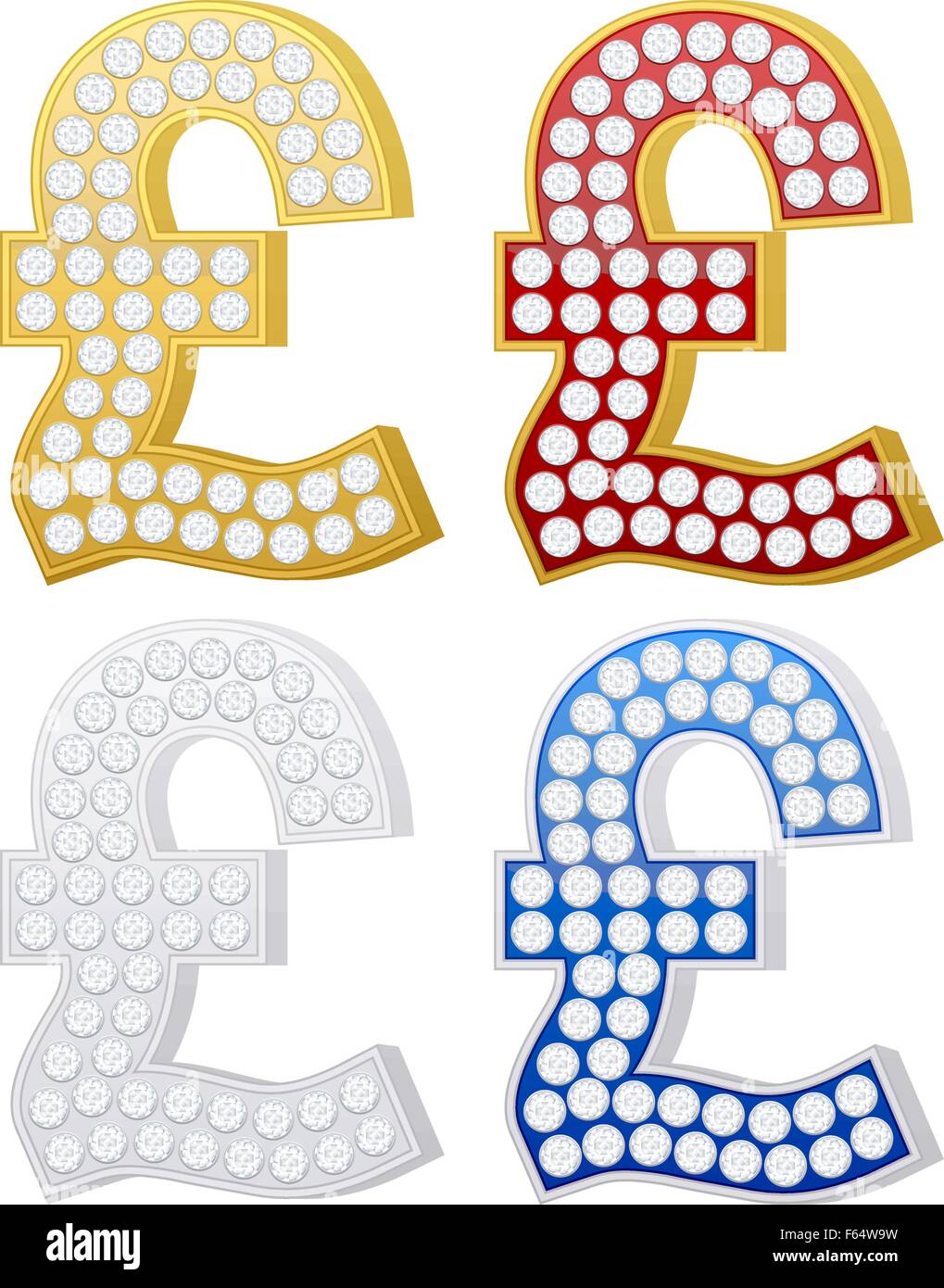 Livre bijoux jeu de symboles sur un fond blanc. Vector illustration. Illustration de Vecteur