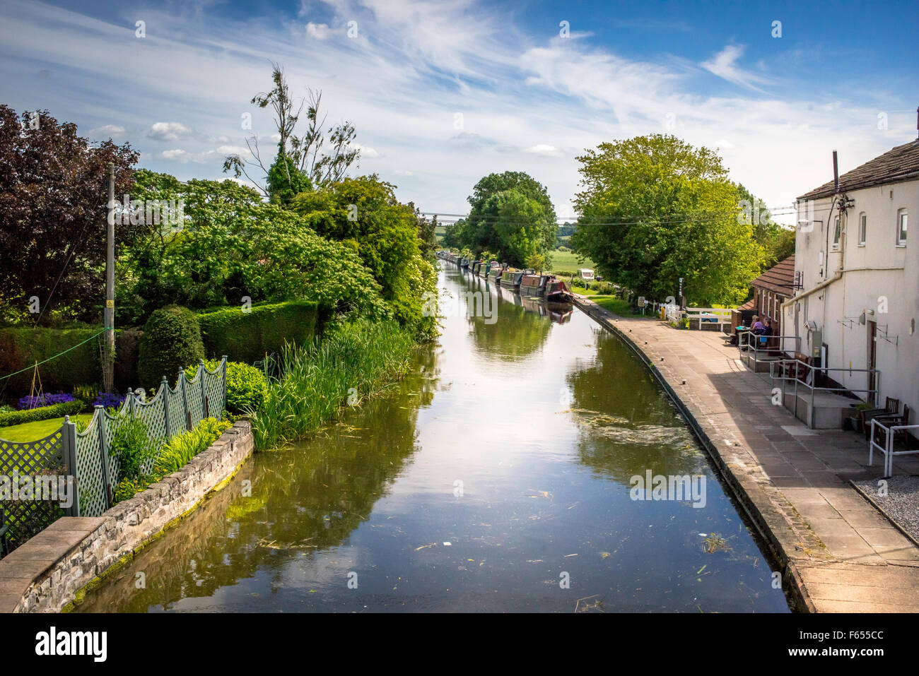 Clayworth sur le Canal Chesterfield Banque D'Images