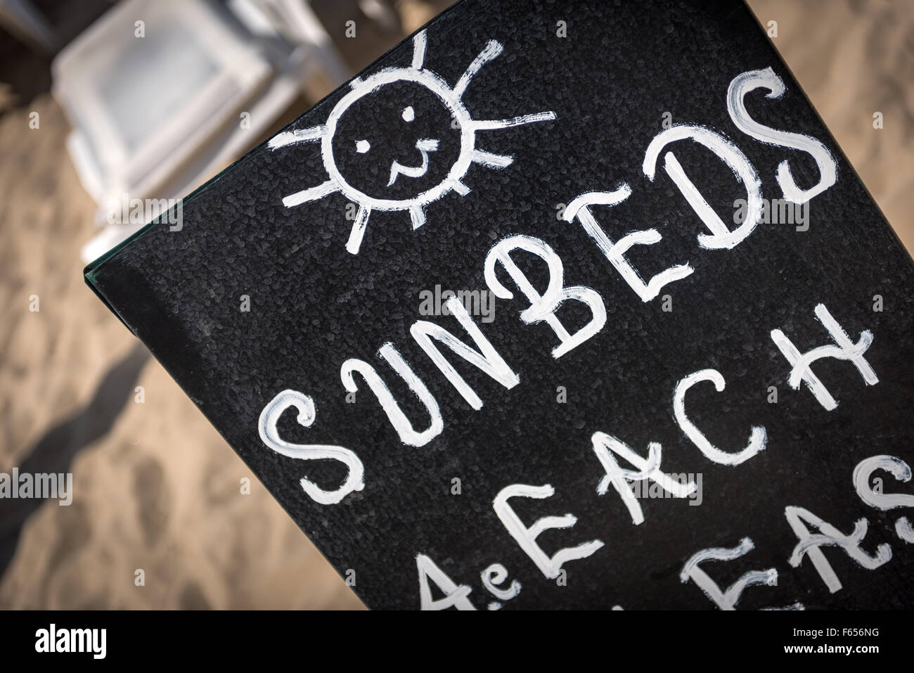 Lit de bronzage 4 Euros Banque D'Images