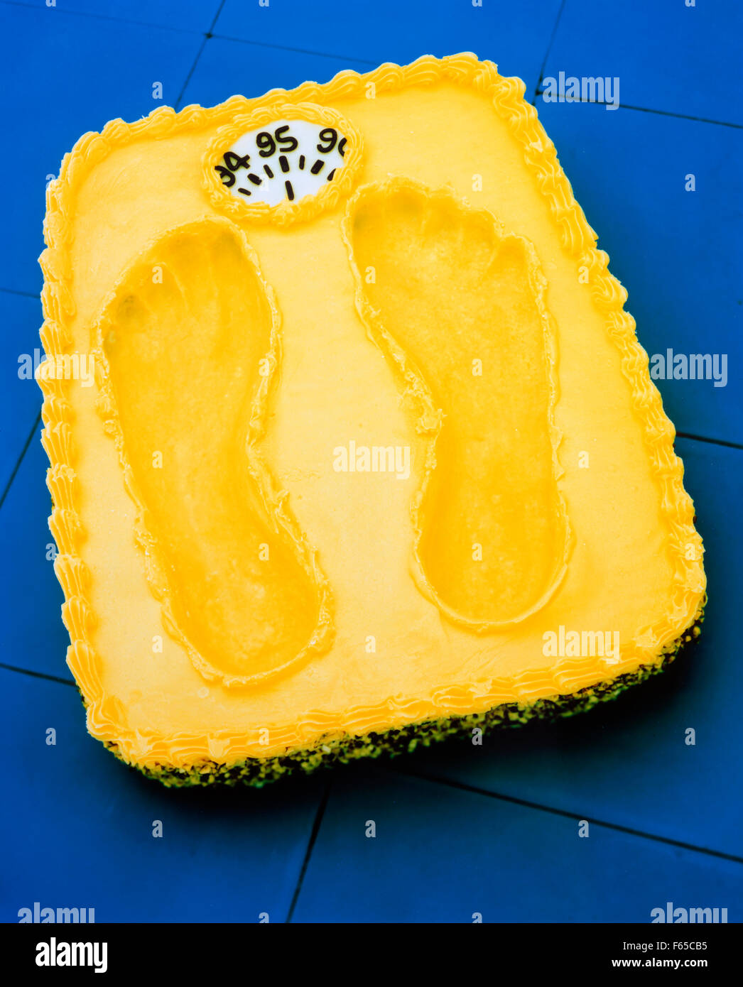Gâteau en forme de grande échelle Banque D'Images