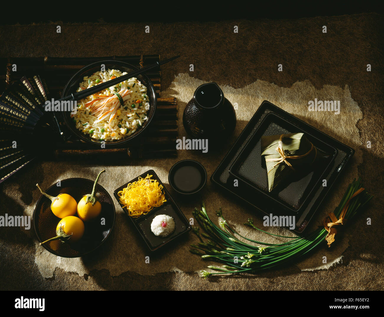Menu japonais Banque D'Images