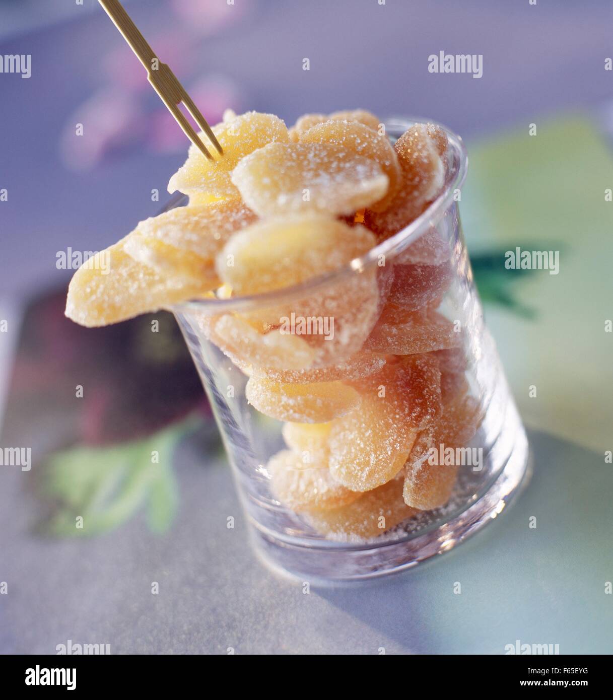 gingembre confit Banque D'Images