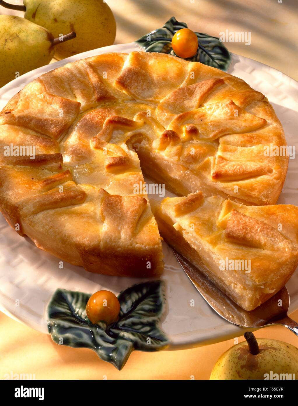 Tarte aux poires Banque D'Images