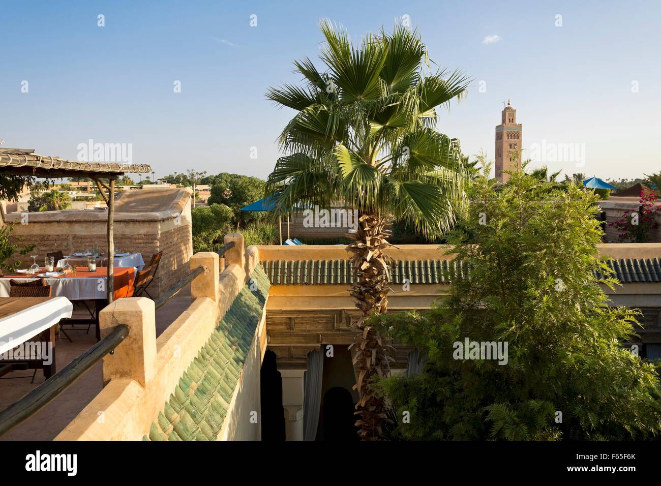 Riad El Fenn, Boutique Hotel par Vanessa Branson dans la médina de Marrakech, Maroc Banque D'Images