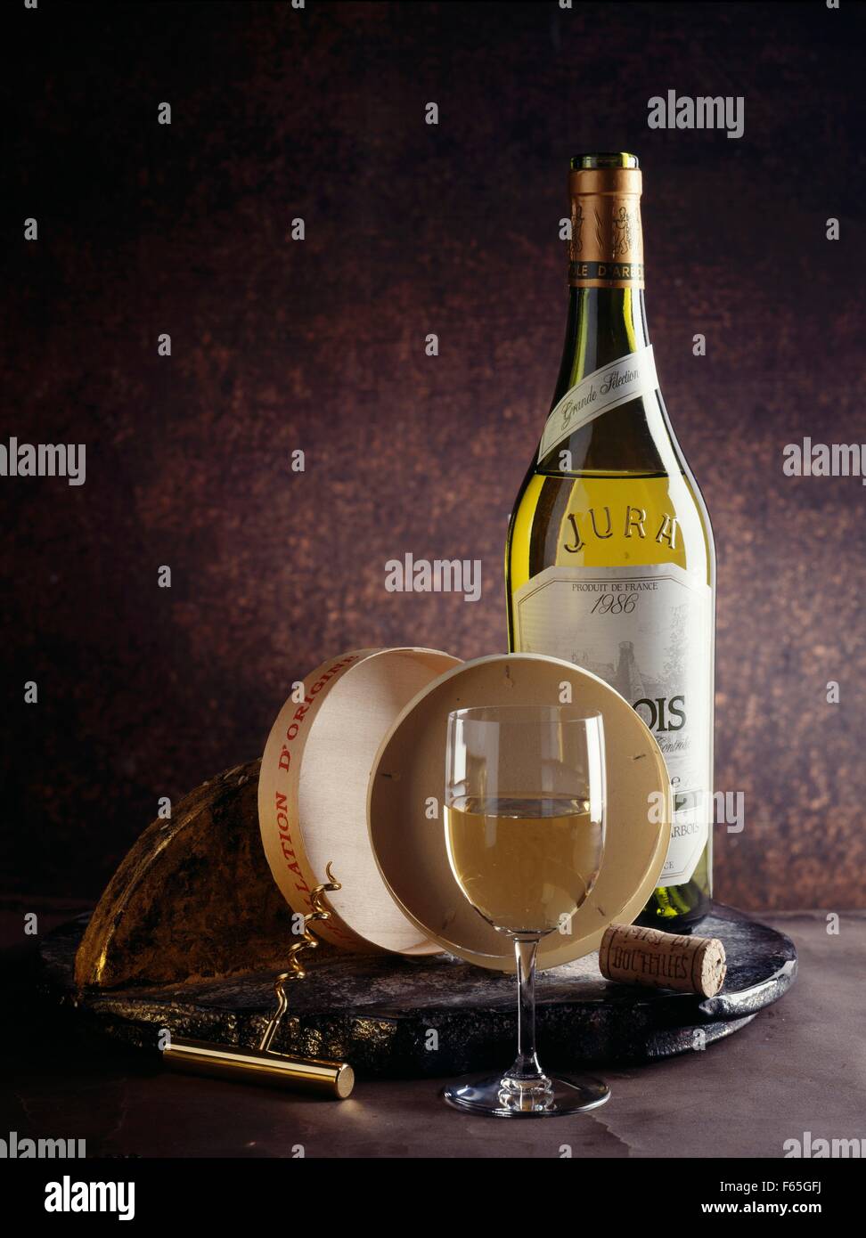 Vin blanc du Jura Banque D'Images