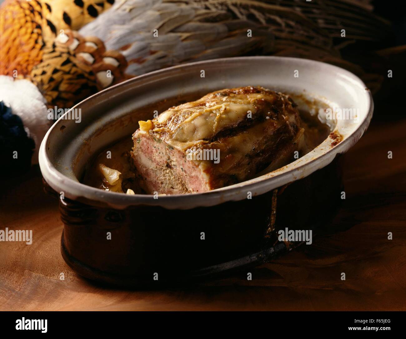 Terrine de faisan Banque D'Images