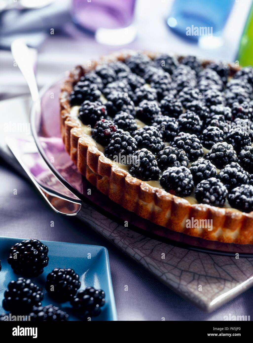 Tarte de Blackberry Banque D'Images