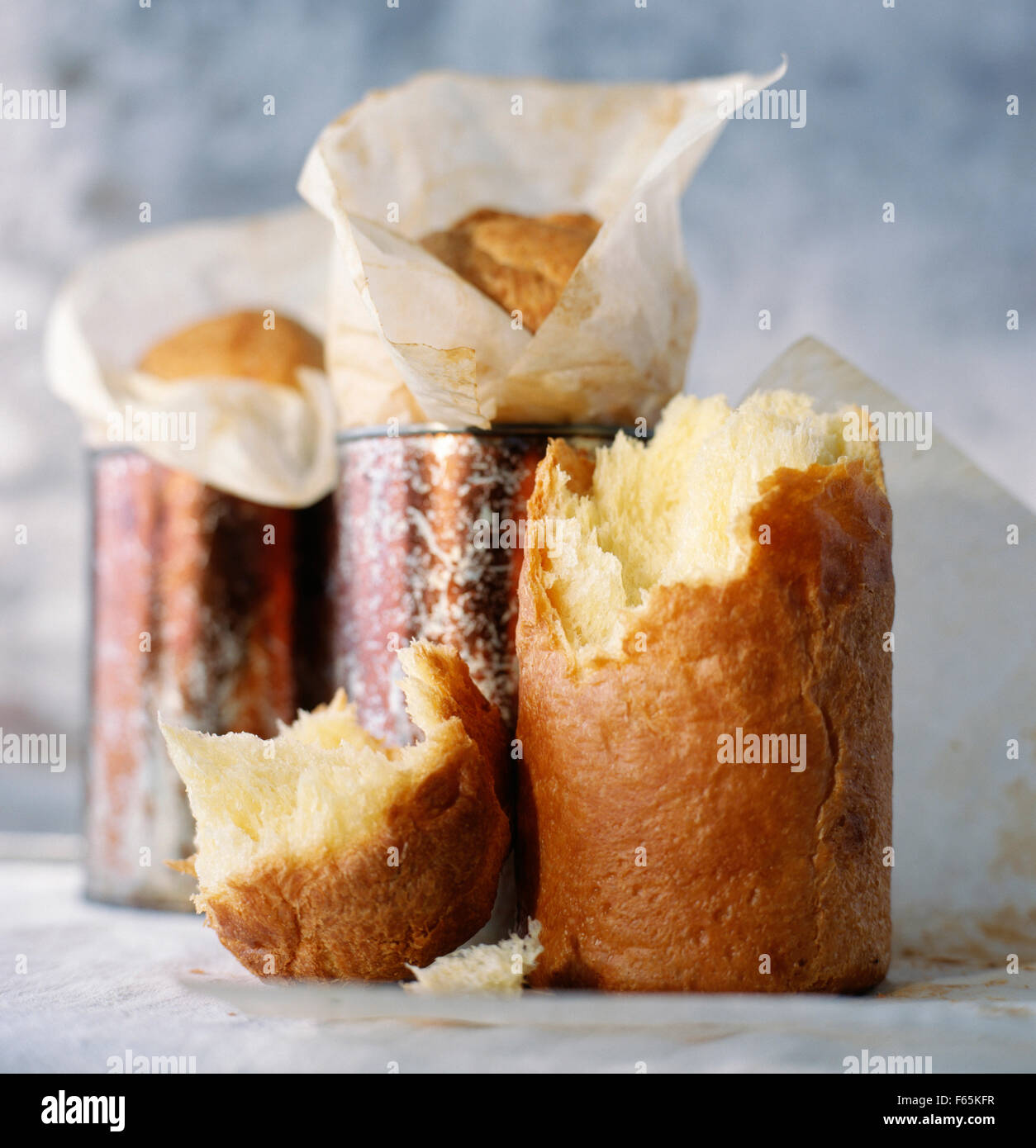 brioches moelleuses Banque D'Images
