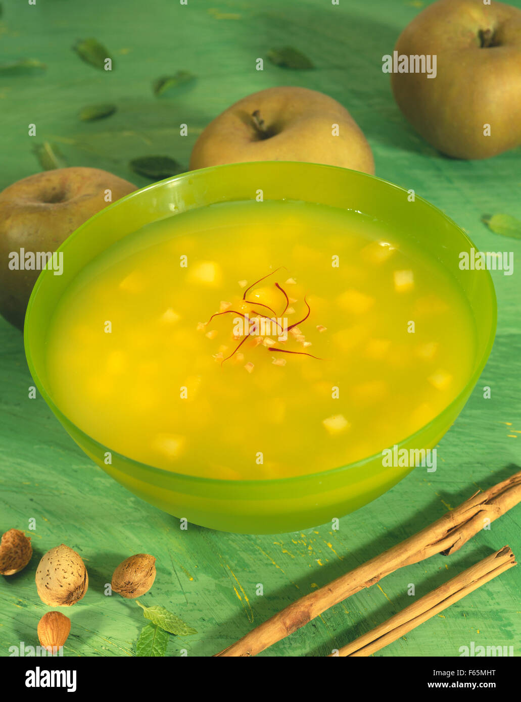 soupe de pomme Banque D'Images