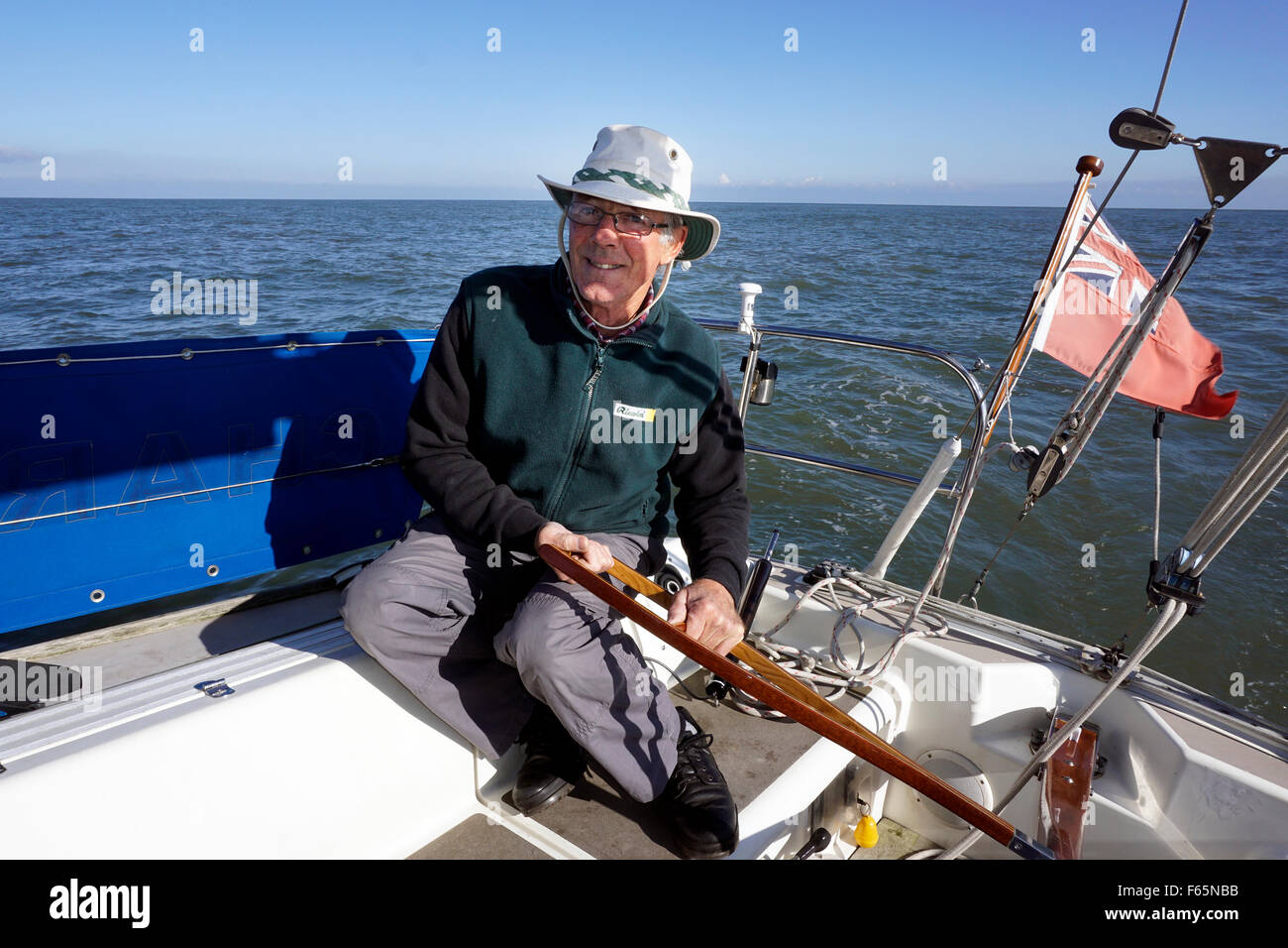 Single handed sailor Banque D'Images