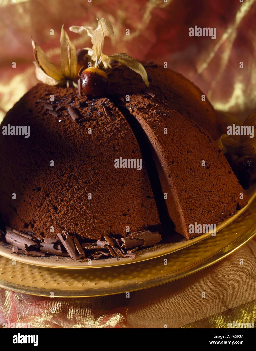 Gâteau au chocolat Banque D'Images